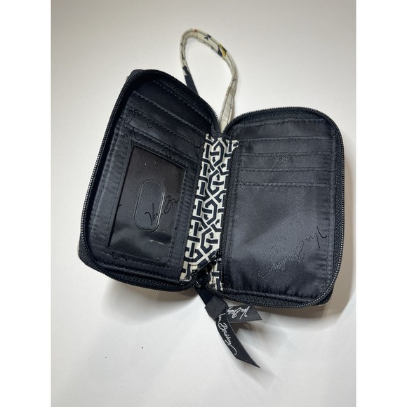 Vera Bradley Dogwood‎ Wristlet Wallet Retired Small Zip Around Strap Yellow - Picture 6 of 6